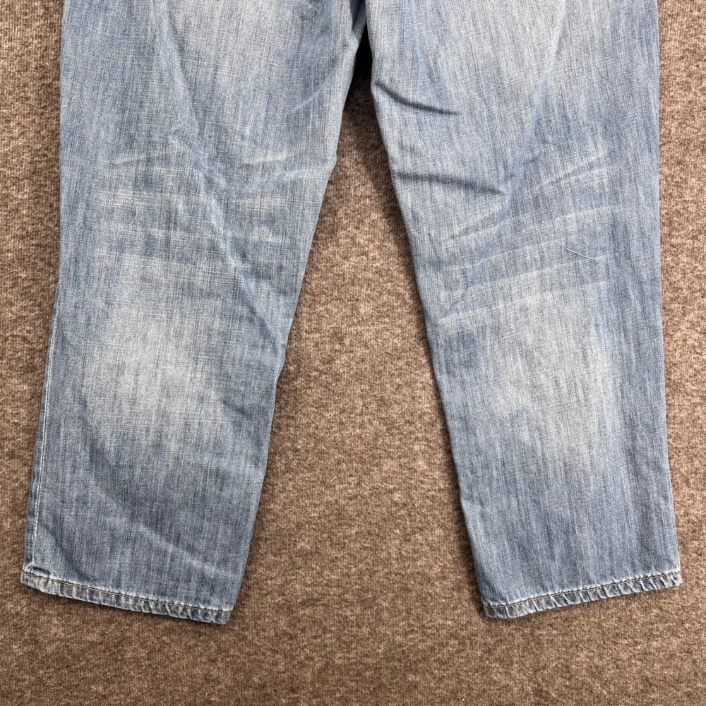 Outback Red Womens Light‎ Wash Straight Leg Blue Cotton Denim Jeans Size 4